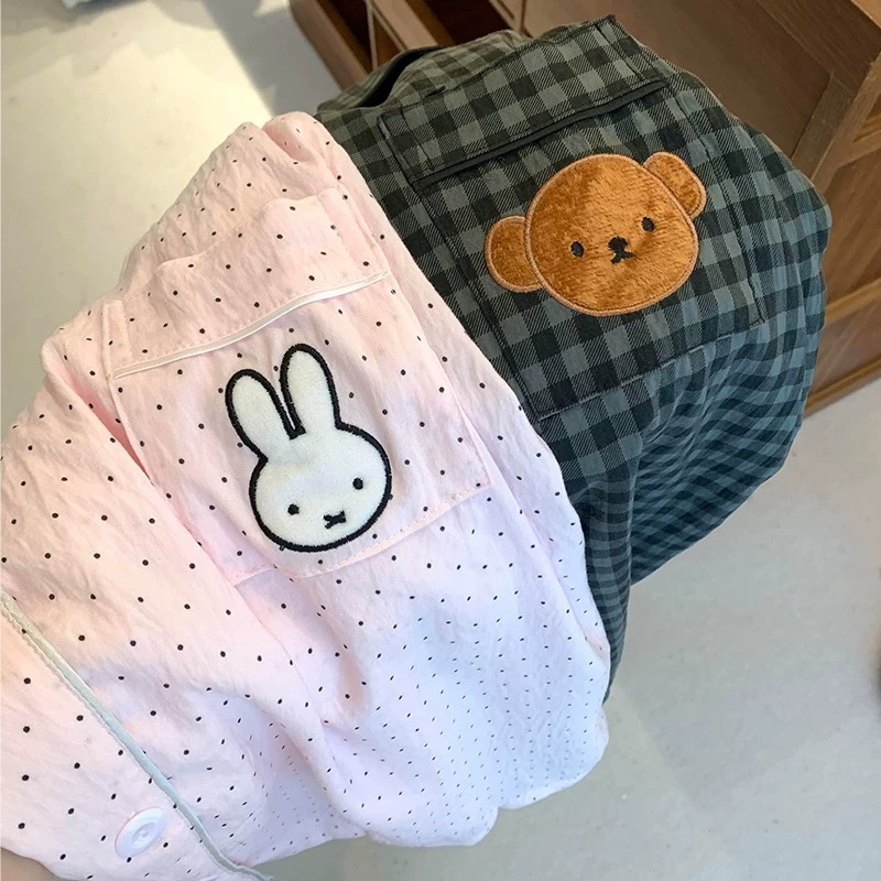 Women Shoes Xxl - Miffy Kawaii Anime Sevimli Puantiyeli Pijama