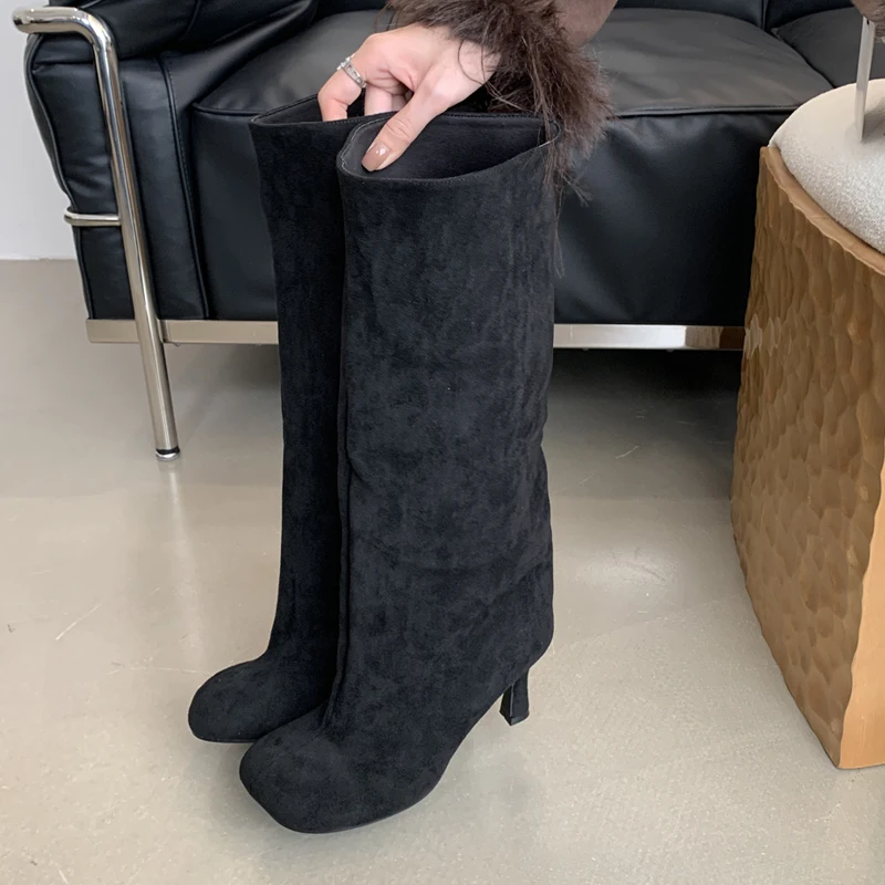 Eilyken Kış Sokak Stili Yuvarl - Knee High Boots Women incelemesi ve fiyatı