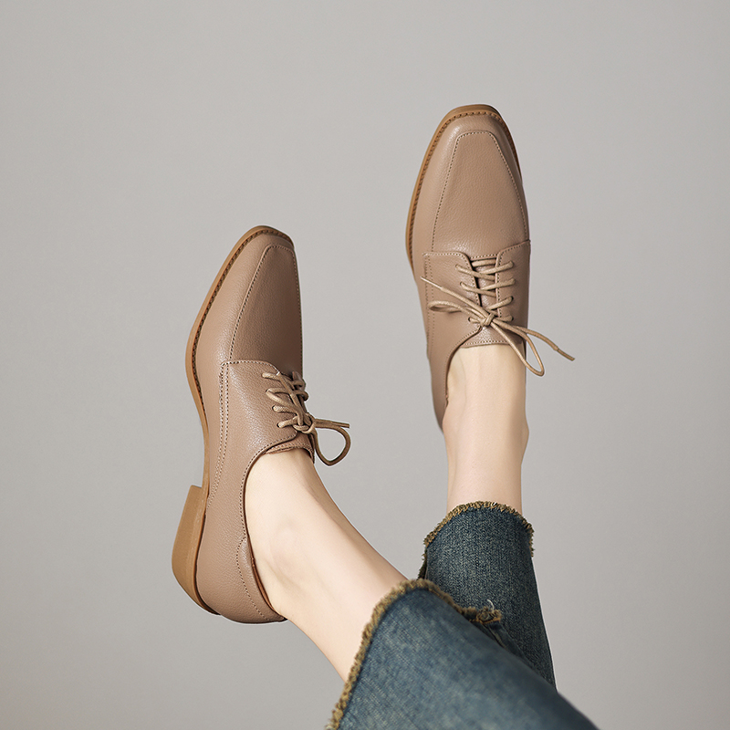 EAGSITY İnek derisi kalın topu - Oxford Lace Up Women incelemesi ve fiyatı