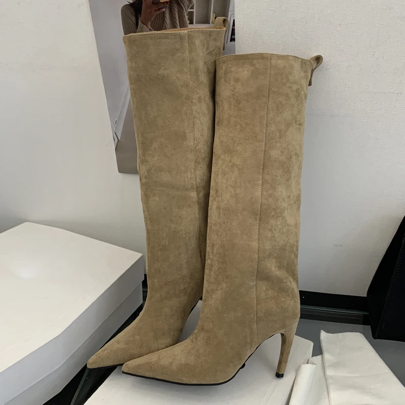 Sokak Punk Kış Vintage Sivri B - Knee High Boots Women incelemesi ve fiyatı