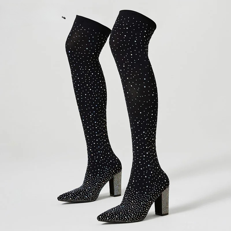 Aneikeh Kristal Diz Üstü Çorap - Sock Boot Women incelemesi ve fiyatı