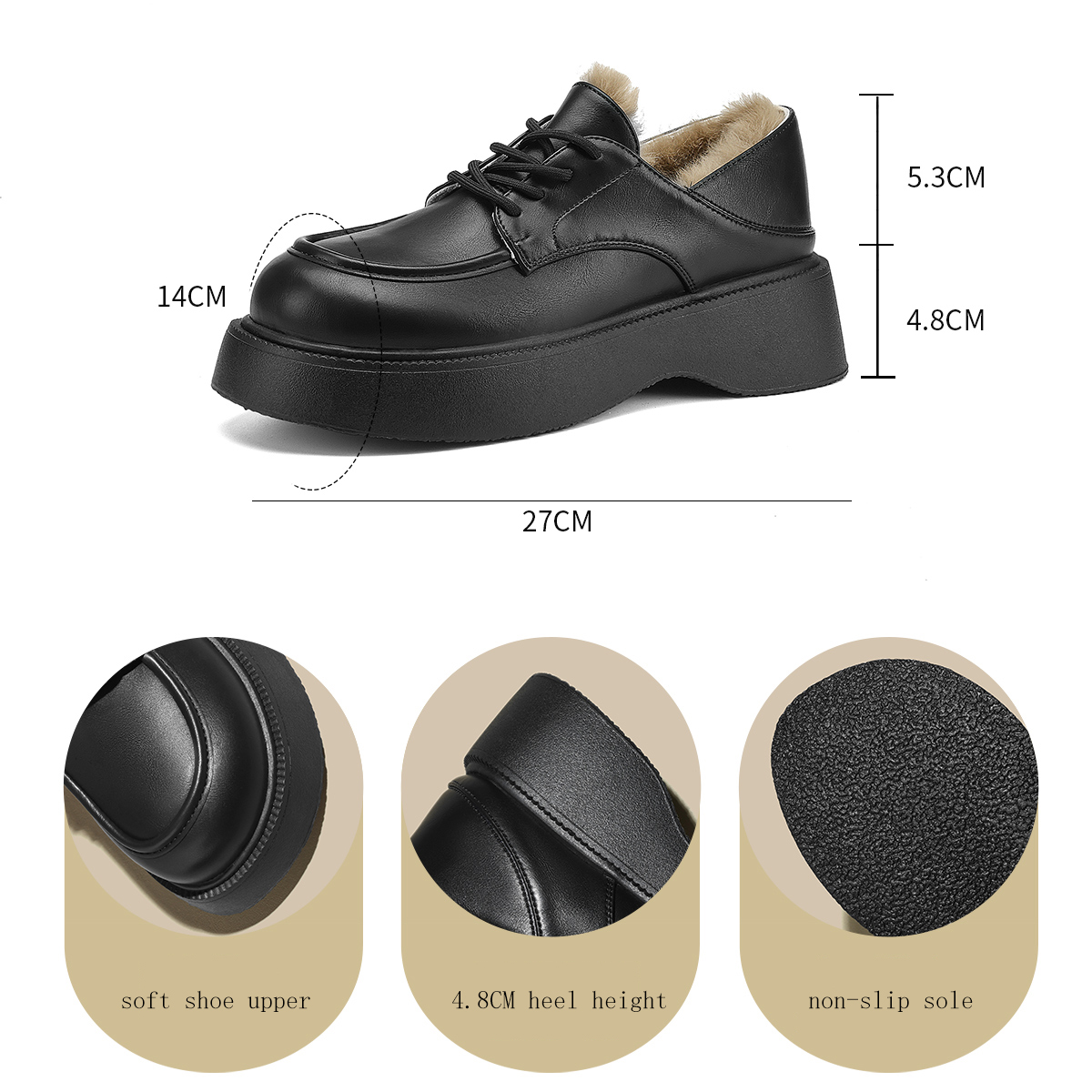 FOXER Kışlık Yeni Kadın Platfo - Oxford Lace Up Women incelemesi ve fiyatı
